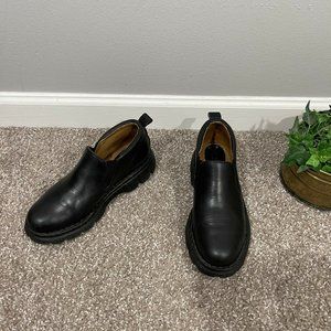 Born Womens Slip On Shoe Black Leather Comfort Loafer US 7